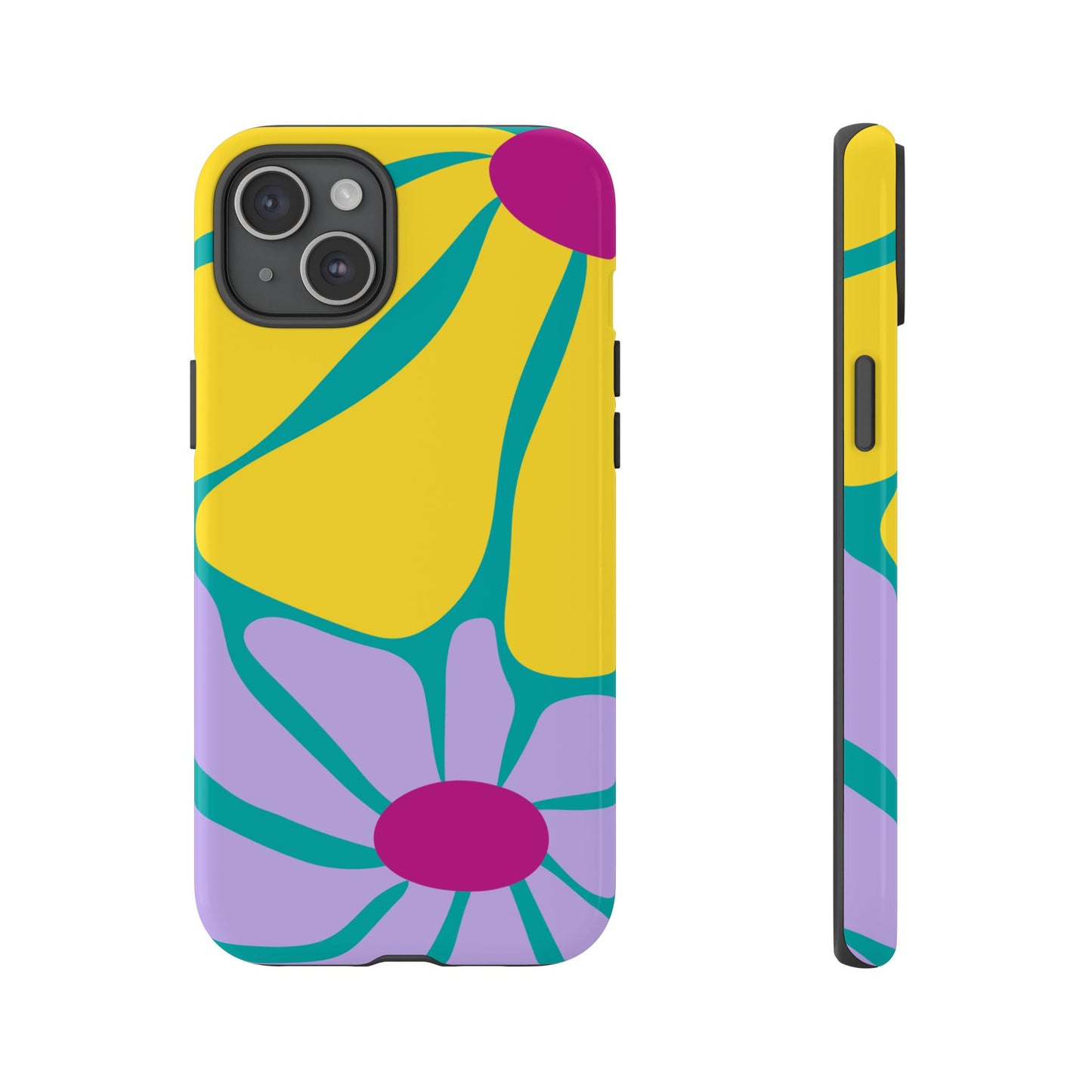 Matisse Style Floral Tough Phone Case, Colorful Abstract Flowers, Gift for Art Lovers, Wide Range of Smartphones