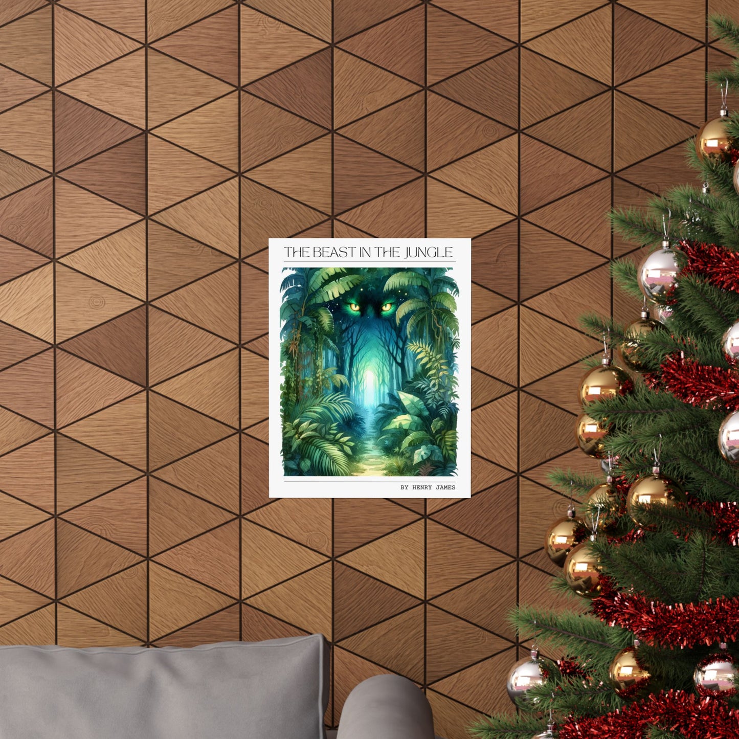 The Beast in the Jungle Book Poster, Literary Inspired Art Print, Perfect Gift for Book Lovers and Bibliophiles