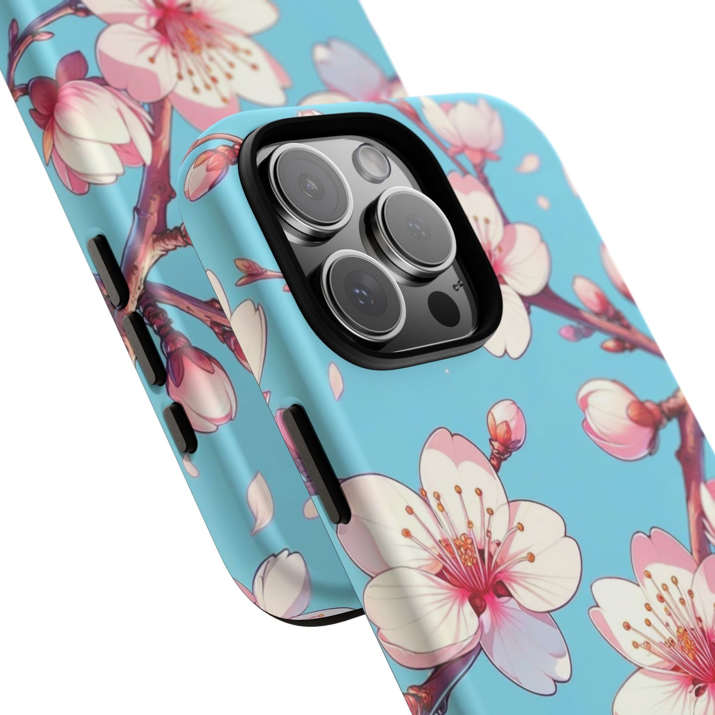Anime Phone Case, Sakura Blossom Tough Case, Friend Gift, Japanese Culture, Protective Cover, Anime Lover Gift