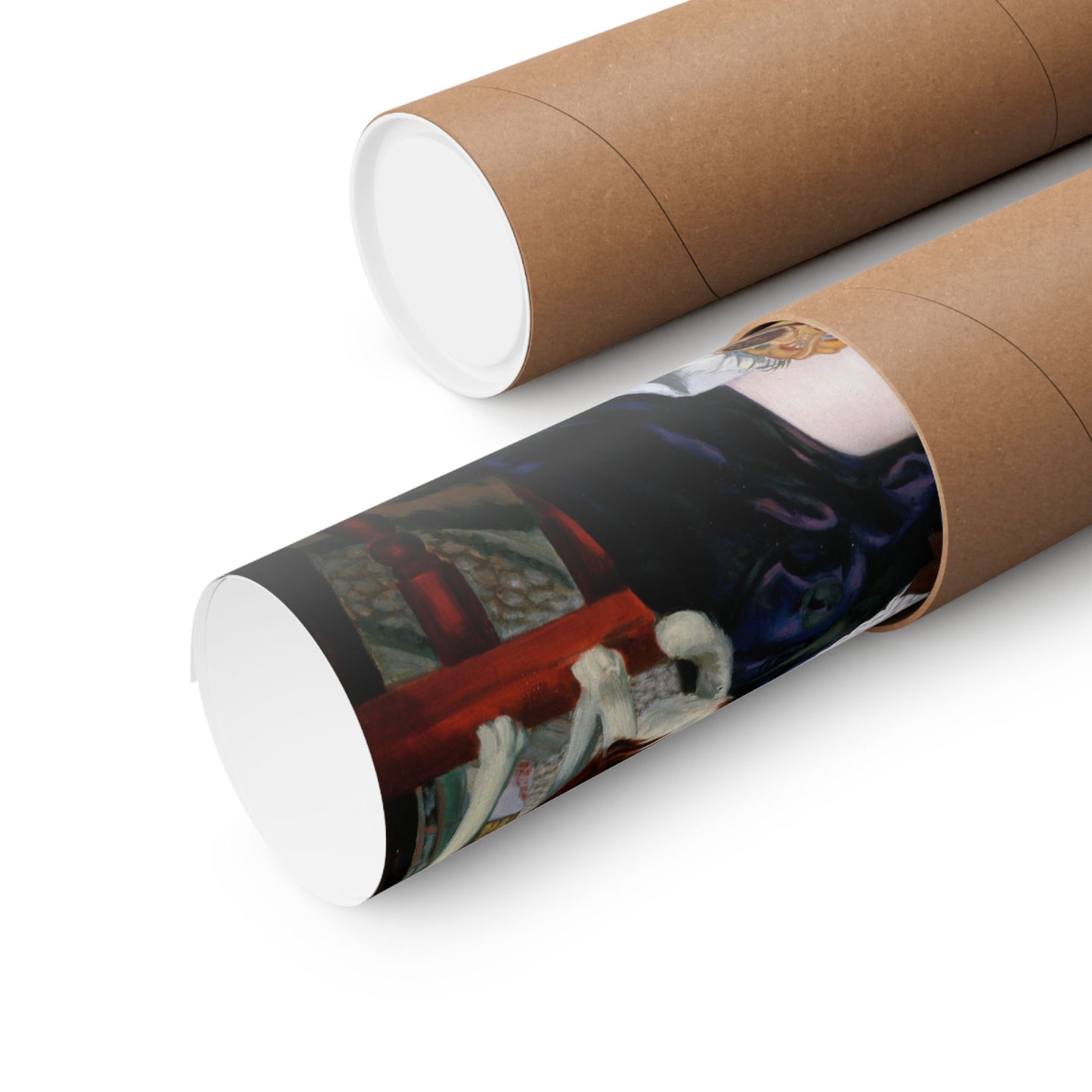 Merchant's Wife at Tea Poster by Boris Kustodiev, Russian Fine Art Print