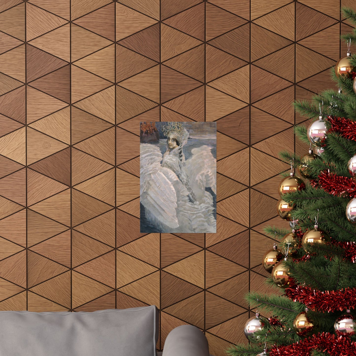 Swan Princess Fine Art Print by Mikhail Vrubel - Enchanting Mythical Artwork - Home Decor - Russian Art Nouveau Poster