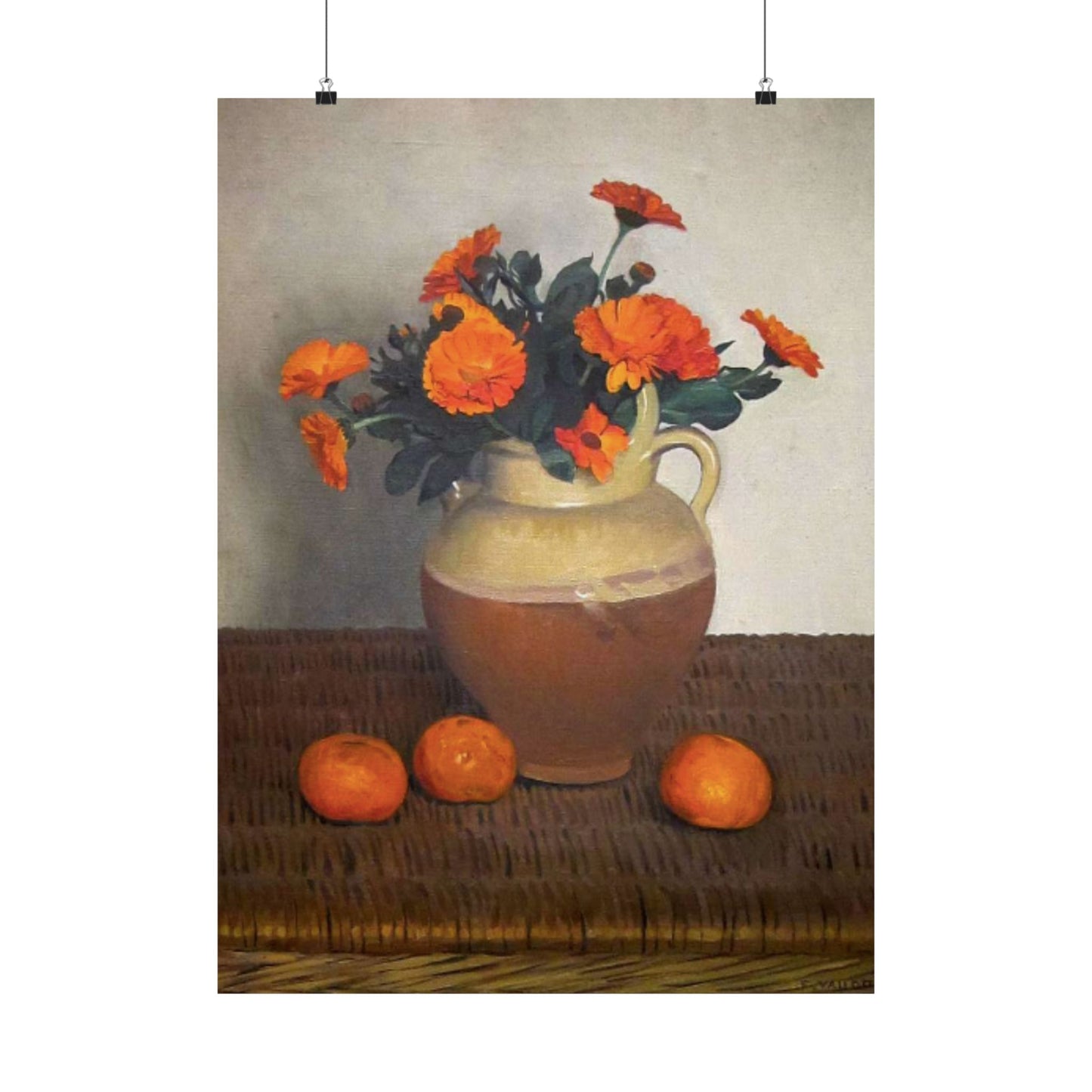 Marigolds and Tangerines by Félix Vallotton Art Print - 1924 Masterpiece - Reproduction - Elegant Home Décor