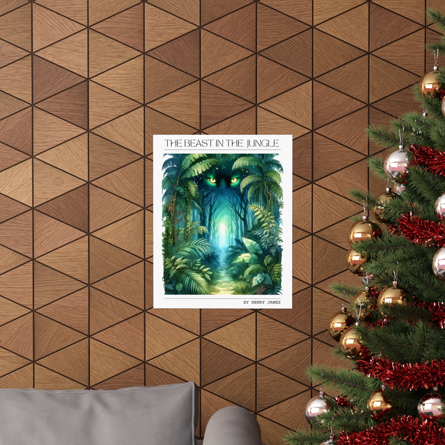 The Beast in the Jungle Book Poster, Literary Inspired Art Print, Perfect Gift for Book Lovers and Bibliophiles