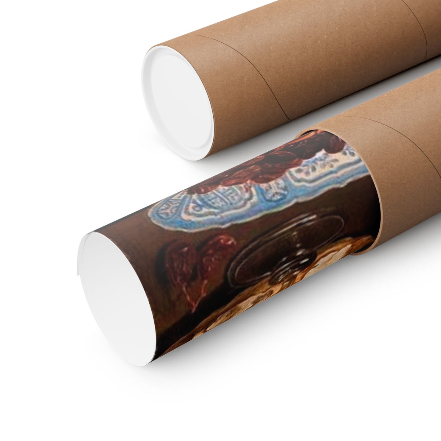 Clara Peeters' Still Life with Cheeses, Almonds and Pretzels Print - Classic Dutch Art Poster for Kitchen and Dining Decor