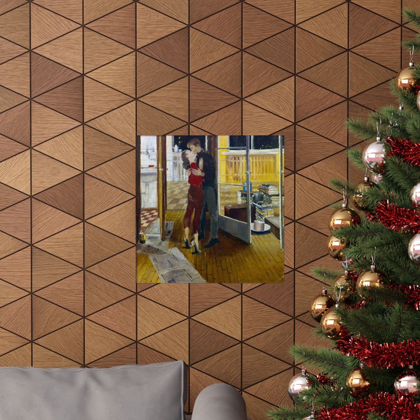 Yuri Pimenov's Lyrical Housewarming 1965 Print - Romantic Soviet Art - Ideal Wedding, Valentines Gift for Couples